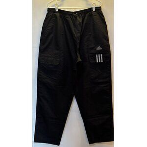 Adidas‎ (90s) Black Cargo Workout pants (XL) Vintage